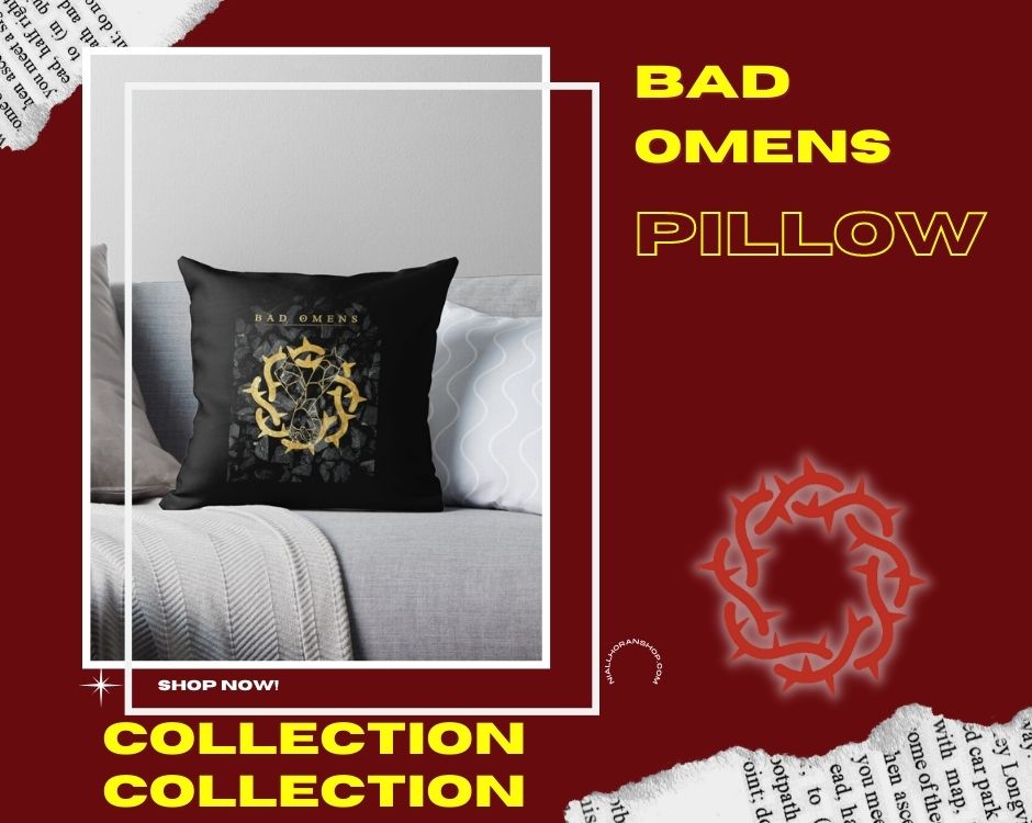 No edit bad omens pillow - Bad Omens Shop
